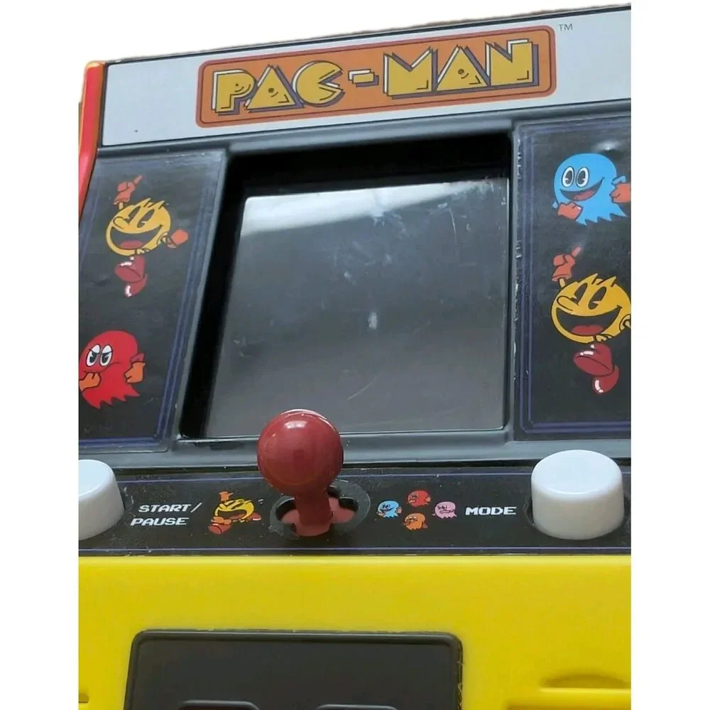 Pac-Man Retro Hand Held Mini Electronic Arcade Game Works No Batteries Included